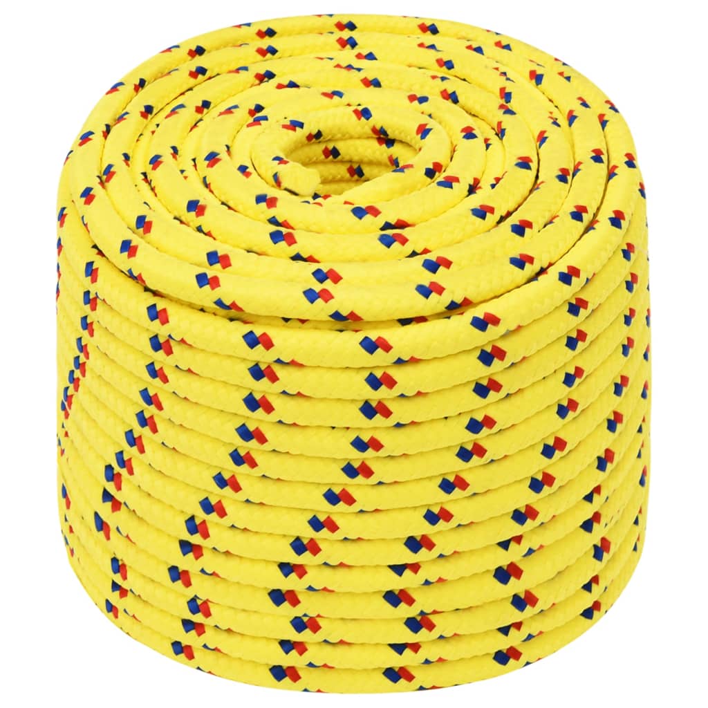 Vidaxl Boat Rope 12 mm 25 m polypropylen gul