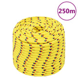 Vidaxl boottouw 14 mm 250 m polypropyleen geel