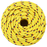 Vidaxl boottouw 14 mm 250 m polypropyleen geel