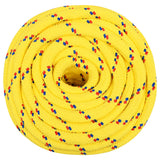 Vidaxl boottouw 16 mm 50 m polypropyleen geel