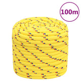 Vidaxl Boat Rope 16 mm 100 m polypropylen gul