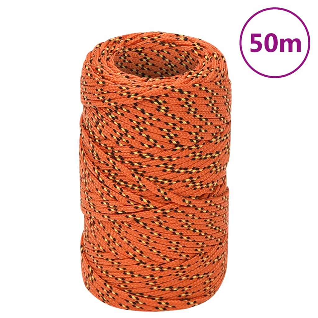 Vidaxl Boat Rope 2 mm 50 m polypropylen Orange