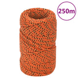 Vidaxl boottouw 2 mm 250 m polypropyleen oranje