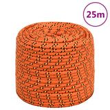 Vidaxl boottouw 6 mm 25 m polypropyleen oranje