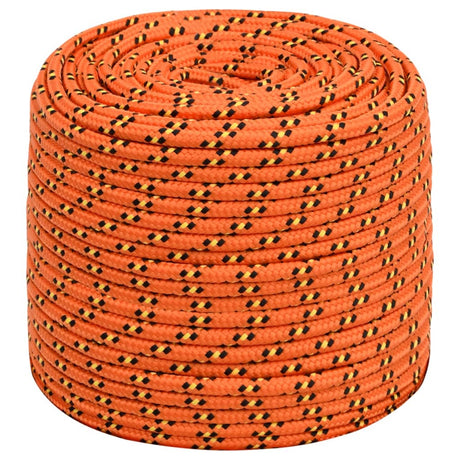 Vidaxl boottouw 6 mm 25 m polypropyleen oranje