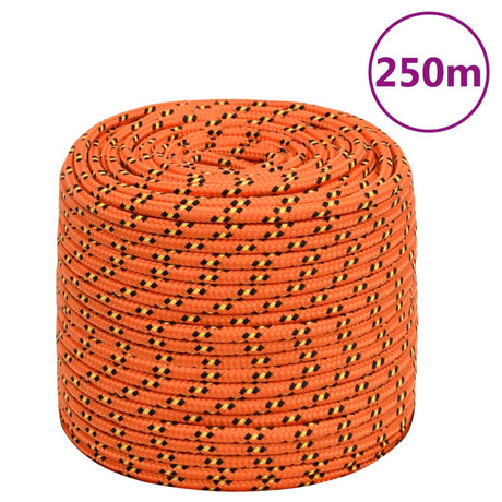 Vidaxl boottouw 6 mm 250 m polypropyleen oranje
