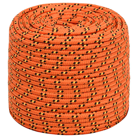 Vidaxl boottouw 8 mm 25 m polypropyleen oranje