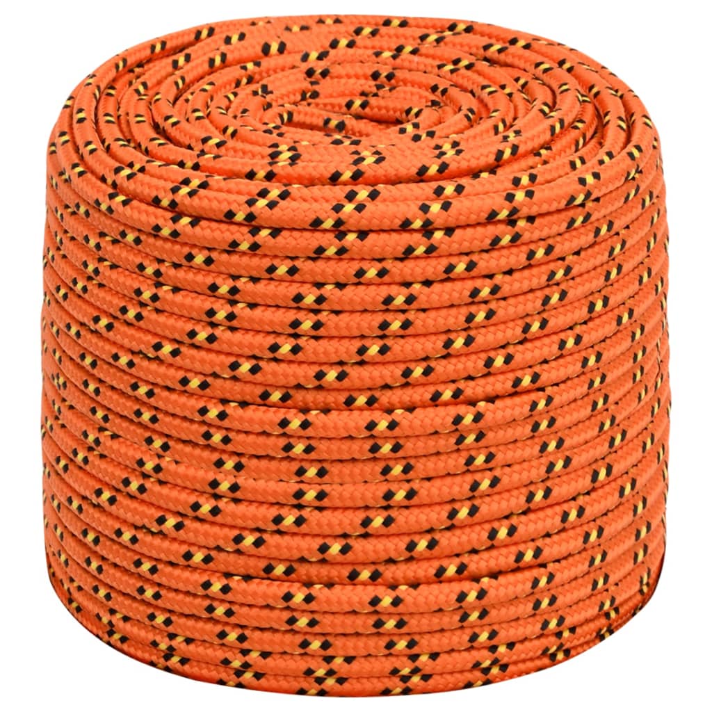 Vidaxl boottouw 8 mm 50 m polypropyleen oranje