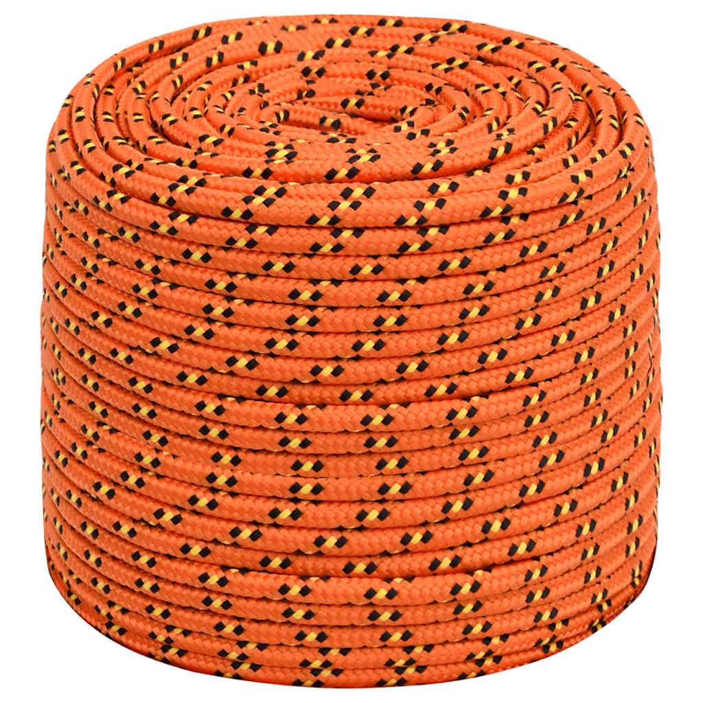 Vidaxl boottouw 8 mm 100 m polypropyleen oranje