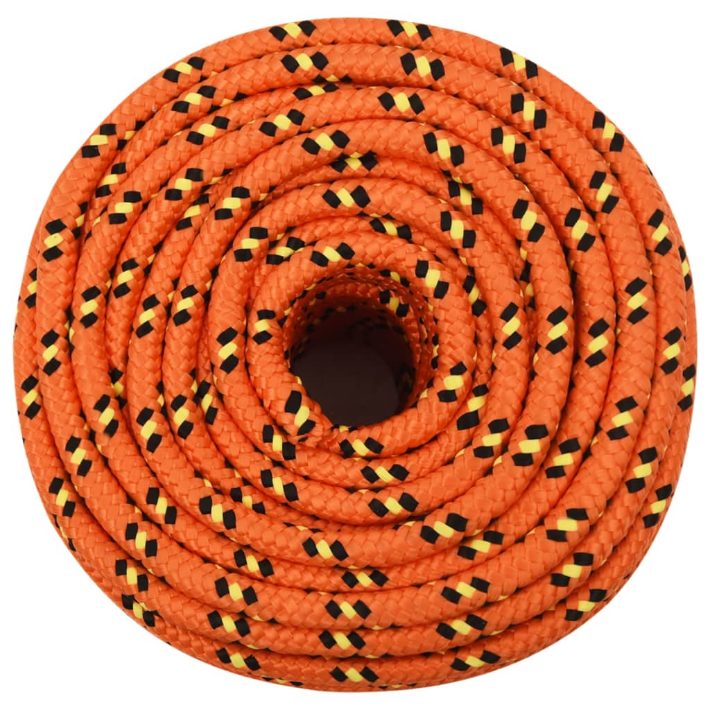 Vidaxl boottouw 12 mm 100 m polypropyleen oranje