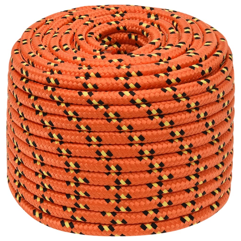 Vidaxl -Bootseil 14 mm 250 m Polypropylenorange