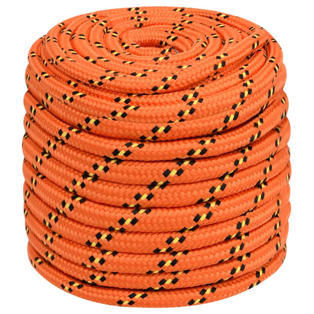 Vidaxl boottouw 16 mm 50 m polypropyleen oranje