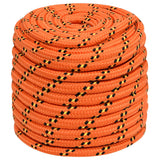 Vidaxl boottouw 16 mm 100 m polypropyleen oranje