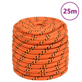 Vidaxl boottouw 18 mm 25 m polypropyleen oranje