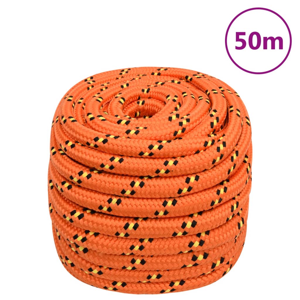 Vidaxl Boot Rope 20 mm 50 m polipropileno oranje