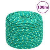 Vidaxl boottouw 6 mm 100 m polypropyleen groen