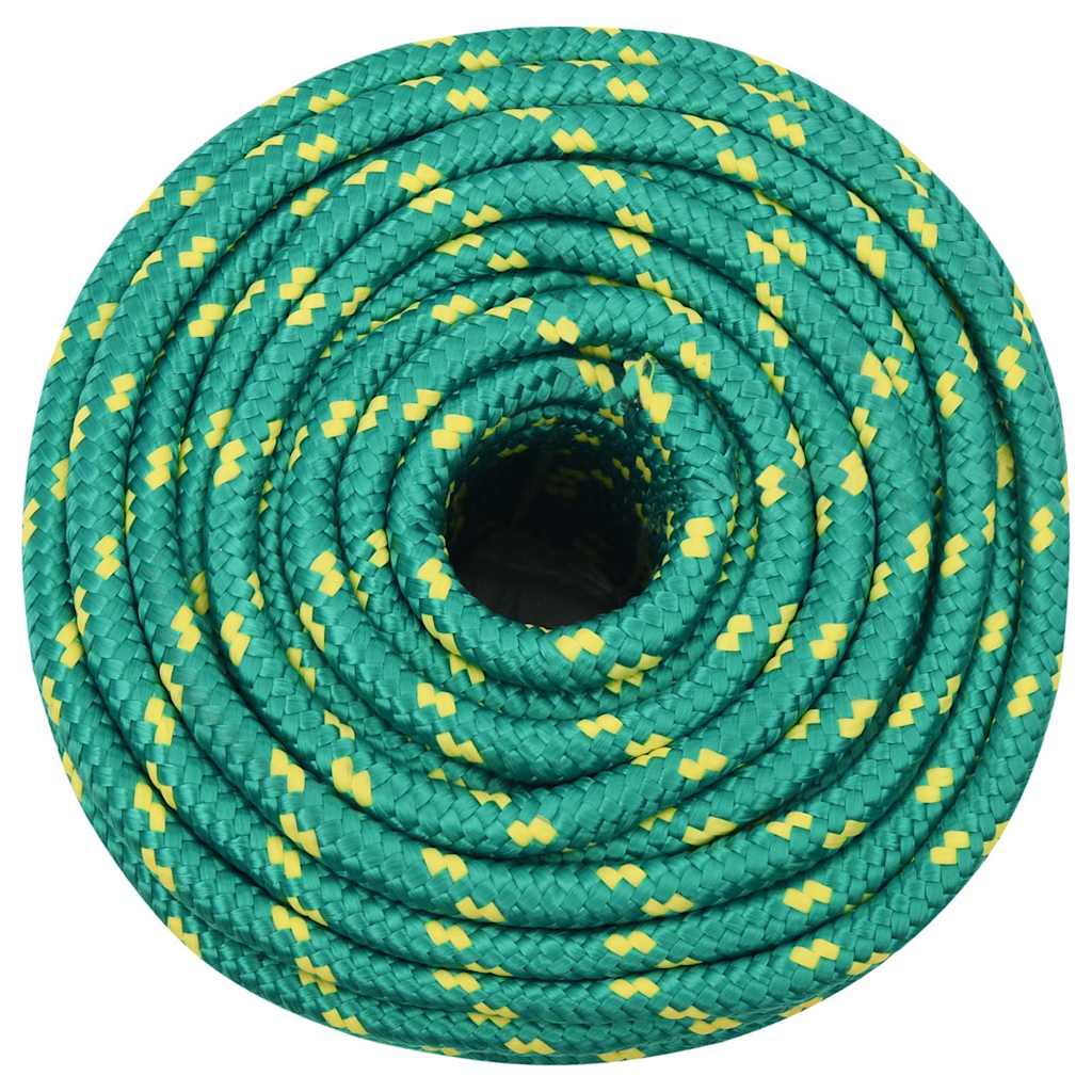 Vidaxl boottouw 12 mm 250 m polypropyleen groen