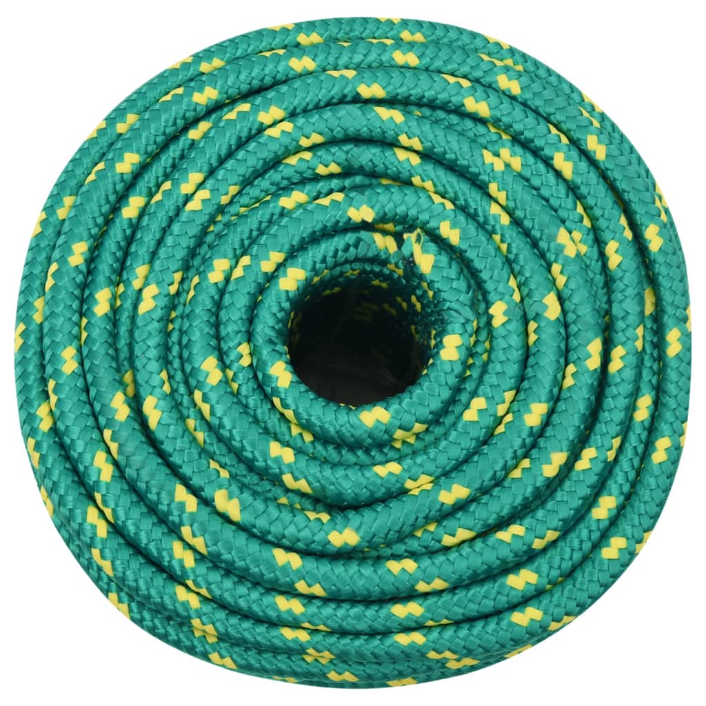 Vidaxl Boat Rope 14 mm 25 m polypropylen zelená