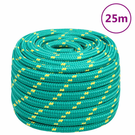 Vidaxl boottouw 20 mm 25 m polypropyleen groen