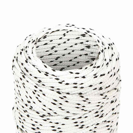 Vidaxl boottouw gevlochten 2 mmx50 m polyester wit