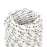 Vidaxl boottouw gevlochten 2 mmx50 m polyester wit
