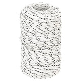 Vidaxl boottouw gevlochten 2 mmx100 m polyester wit