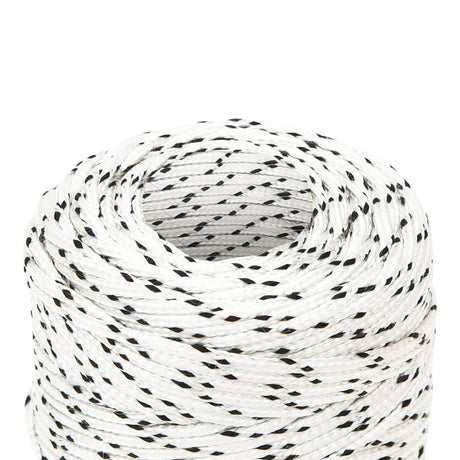 Vidaxl boottouw gevlochten 2 mmx100 m polyester wit