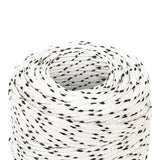 Vidaxl boottouw gevlochten 2 mm x 500 m polyester wit