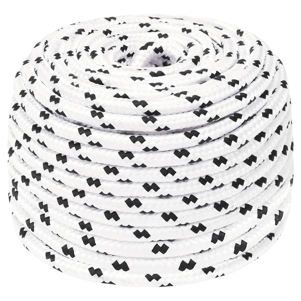 Vidaxl Boot Rope breded 6 mmx100 m Polyester White4