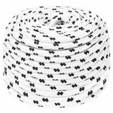 Vidaxl boottouw gevlochten 8 mmx25 m polyester wit