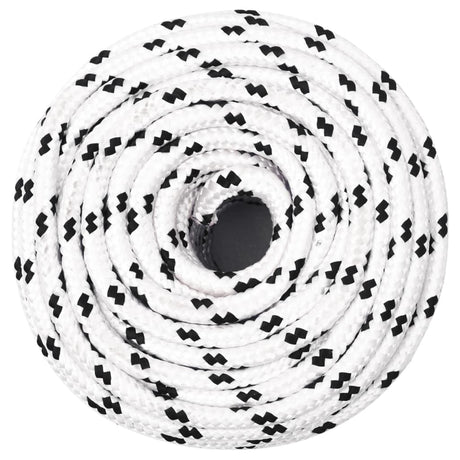 Vidaxl werktouw 10 mm 100 m polyester wit