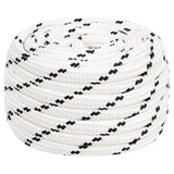 Vidaxl Boat Rope pleciony 16 mmx25 m poliestrowy biały