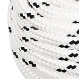 Vidaxl boat rope braided 16 mmx25 m polyester white