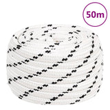 Vidaxl Werkouw 18 mm 50 m poliestere bianco