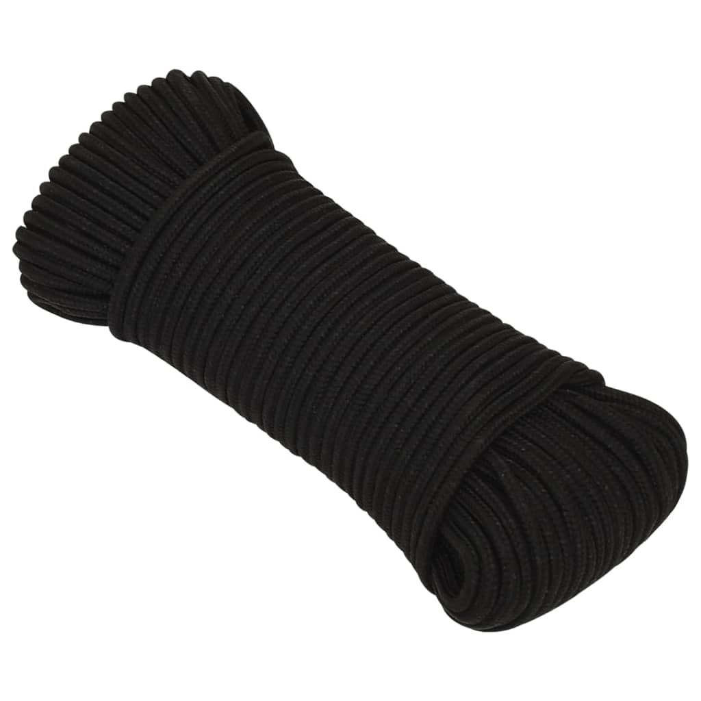 Vidaxl Werkouw 4 mm 25 m poliéster negro