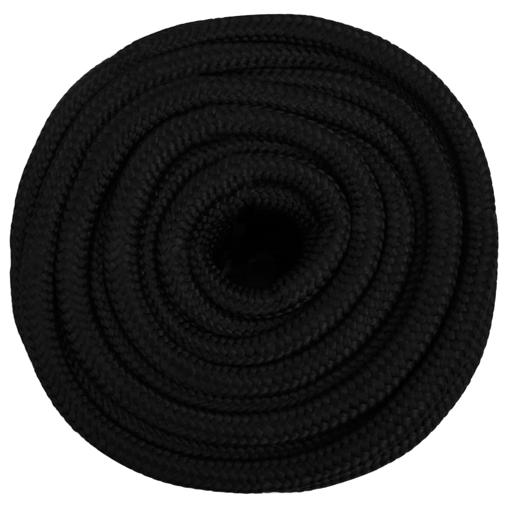 Vidaxl Werkouw 18 mm 50 m Polyester Black