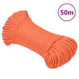 Vidaxl werkouw 3 mm 50 m d'orange en polypropène