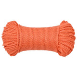 Vidaxl werktouw 3 mm 100 m polypropeen oranje