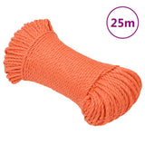 Vidaxl Werkouw 6 mm 25 m polipropeno oranje