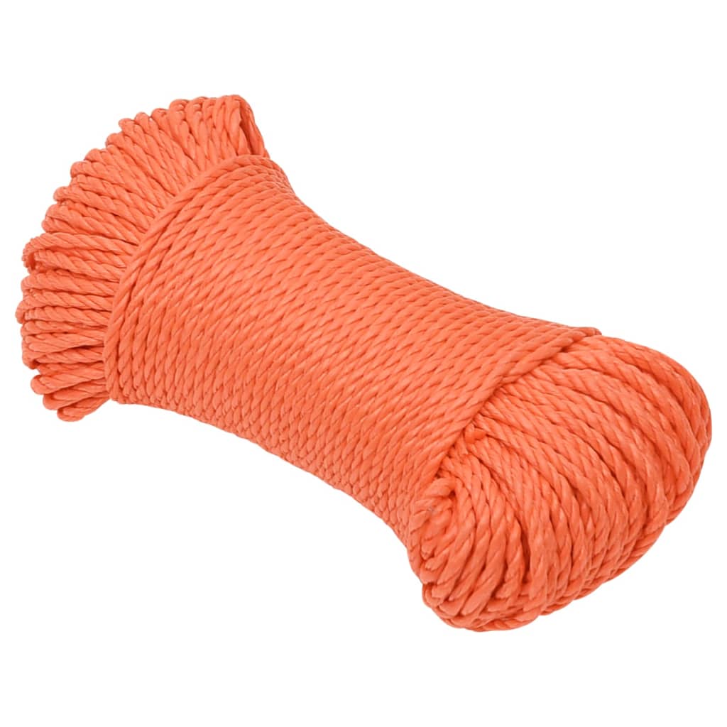Vidaxl werktouw 8 mm 50 m polypropeen oranje