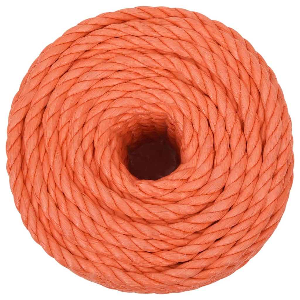 Vidaxl werktouw 10 mm 25 m polypropeen oranje