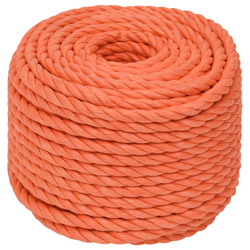 Vidaxl werkouw 10 mm 50 m polypropène oranje