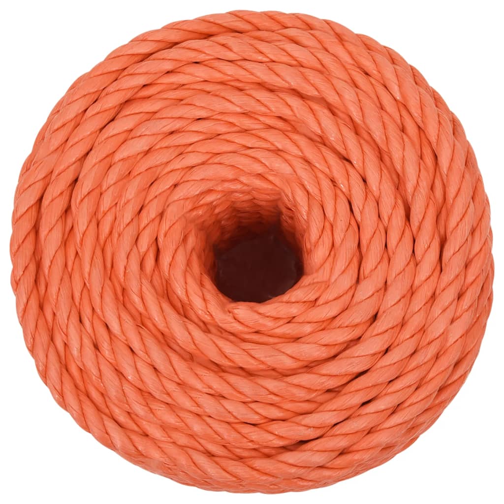 Vidaxl werkouw 10 mm 50 m polypropène oranje