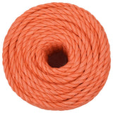 Vidaxl werktouw 16 mm 50 m polypropeen oranje