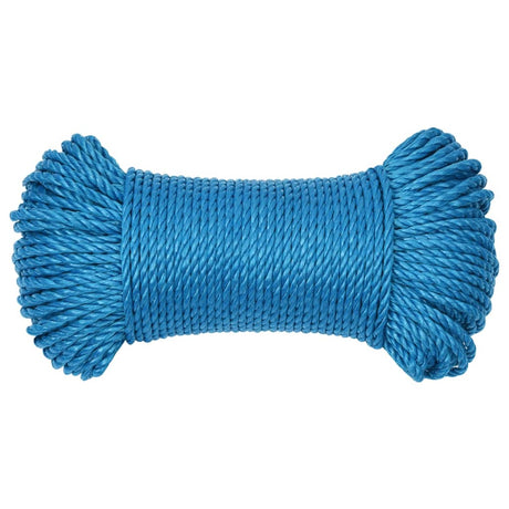 Vidaxl werktouw 8 mm 50 m polypropeen blauw