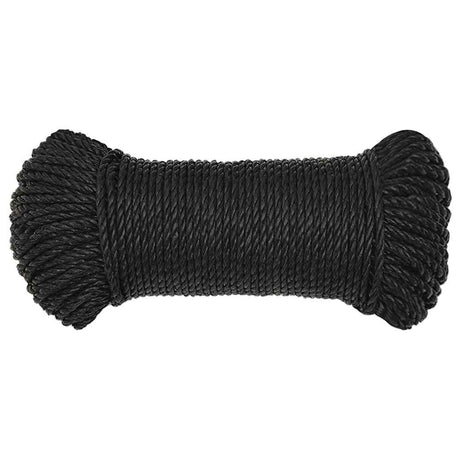 Vidaxl werktouw 6 mm 50 m polypropeen zwart
