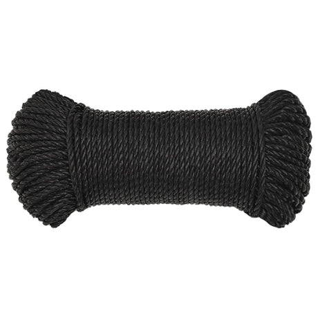 Vidaxl werktouw 8 mm 250 m polypropeen zwart