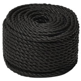 Vidaxl werktouw 12 mm 50 m polypropeen zwart