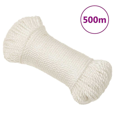 Vidaxl werktouw 3 mm 500 m polypropeen wit