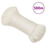 Vidaxl werktouw 6 mm 500 m polypropeen wit